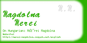 magdolna merei business card